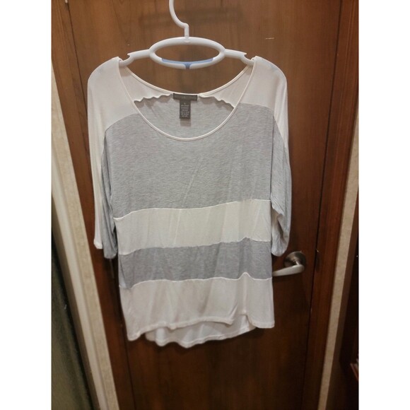 Design History Grey / White Top Sz L - Picture 1 of 2